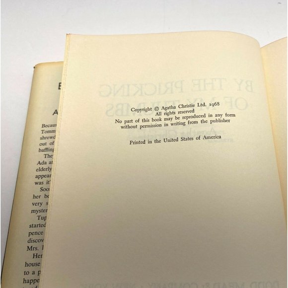 By the Pricking of My Thumbs by Agatha Christie BCE Edition 1968 Hardcover Book - Picture 8 of 11